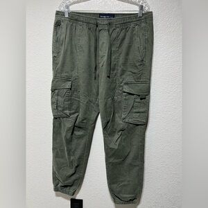 Abercrombie Men’s Green Loose Cargo Joggers